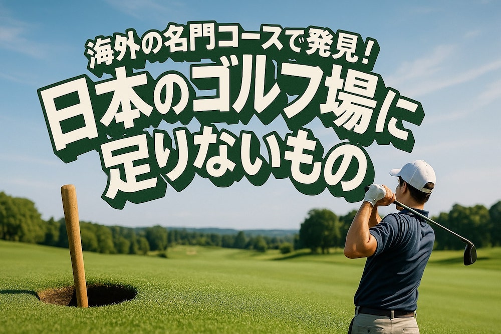 海外の名門コースで発見！日本のゴルフ場に足りないもの